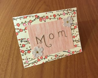 Handmade Mother's Day Card - Custom Card - Custom Text