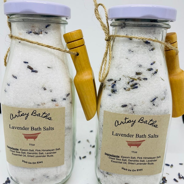 Bath Salt Bottle Etsy
