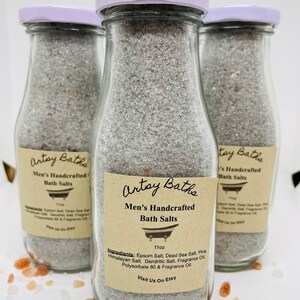 Men's Bath Soak, Men's Bath Salts, Men's Bath Spa, Fathers Day Gift ...