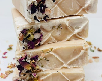 Rose Soap, Rose Clay Soap, Handmade Soap, Coconut Milk Soap