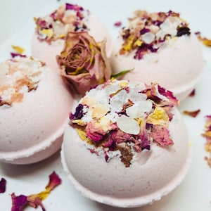 Wild Pink Rose Bath Bomb Gift Set Bath Bomb Gift Set Pink - Etsy