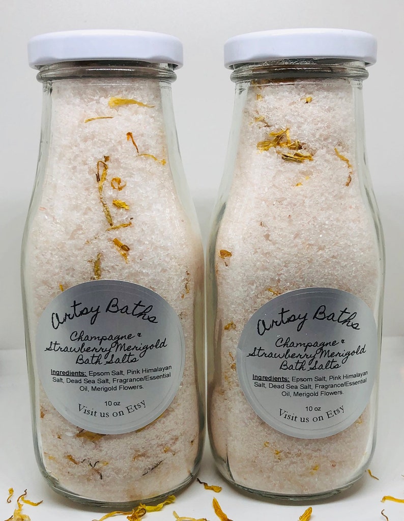 Bath Salt Gift Set Bath Salts Gift Basket Spa Etsy