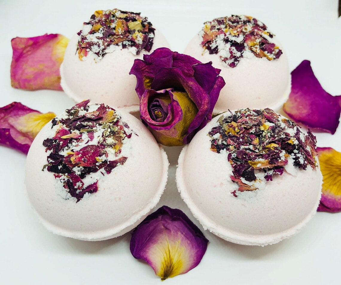 Red Rose Bath Bomb Gift Set, Bath Bombs Gifts, Gifts for Her, Holiday ...
