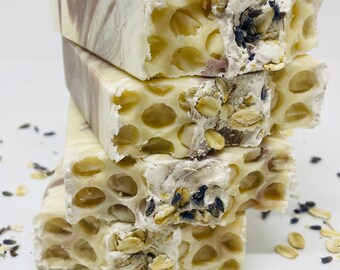 Lavender Honey & Oatmeal, Handmade Soap, Oatmeal Soap, Honey Soap, Lavender Soap