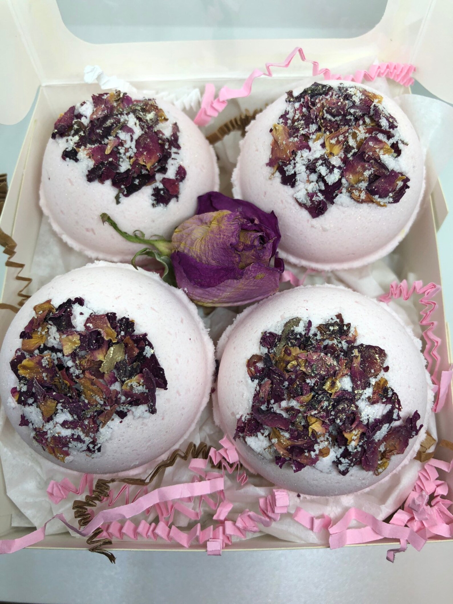 Red Rose Bath Bomb Gift Set, Bath Bombs Gifts, Gifts for Her, Holiday ...
