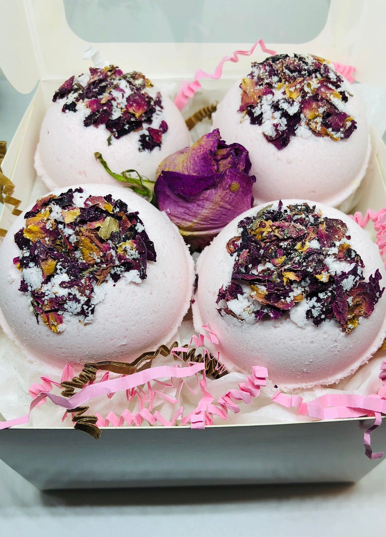 Red Rose Bath Bomb Gift Set, Bath Bombs Gifts, Gifts for Her, Holiday ...
