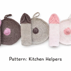 PATRÓN PDF de crochet - Paquete de artículos para la cocina