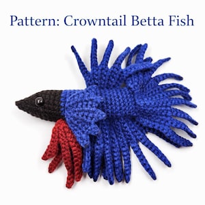 Gehaakt pdf-patroon - Crowntail Betta-vis
