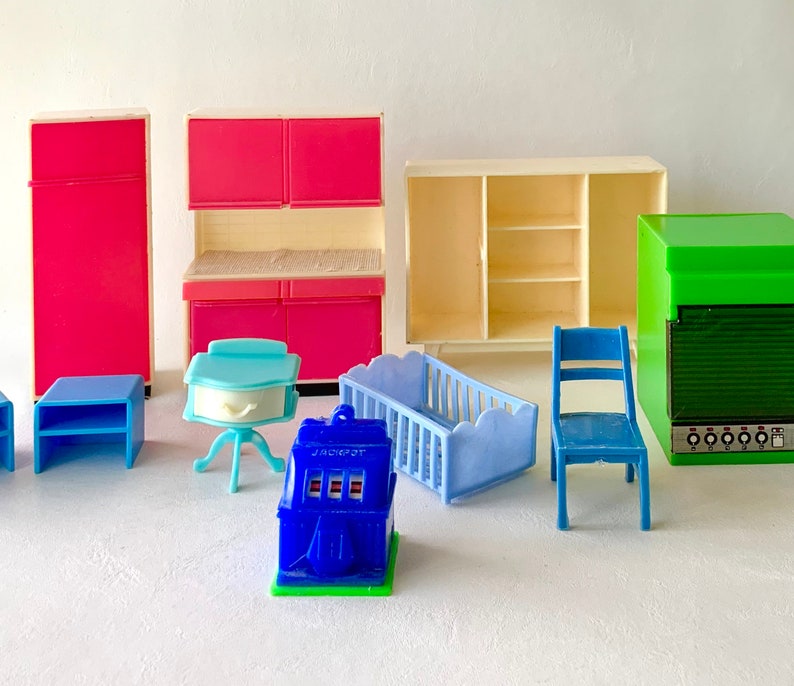 Vintage Dollhouse Furniture Lot Variety Mismatched Etsy Canada
