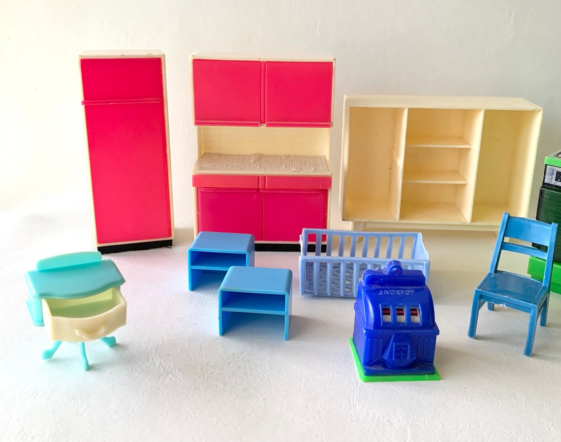 Vintage Dollhouse Furniture Lot Variety Mismatched Etsy Canada