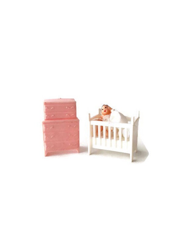 plastic baby doll crib
