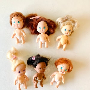 Vintage Tyco Quints Mini Dolls 2” Mismatched