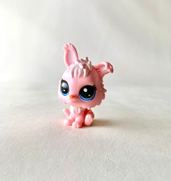 Vintage Pink LPS Littlest Pet Shop Bunny - White Hair - Etsy