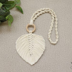 Macrame Leaf Curtain Tie-Backs