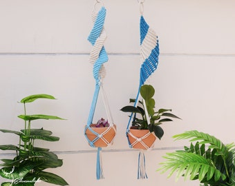 Macrame plant hanger, Mixcolor indoor plant hanger, colorful modern Macrame plant holder, pot holder, Bohemian plant hanging wall decor