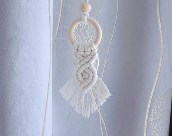 Mini Macrame Car Hanging, Bohemian Car decorations