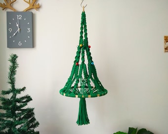 Macrame Christmas Tree, Macrame Christmas decoration/ornament,Macrame 3D wall hanging festival home decor