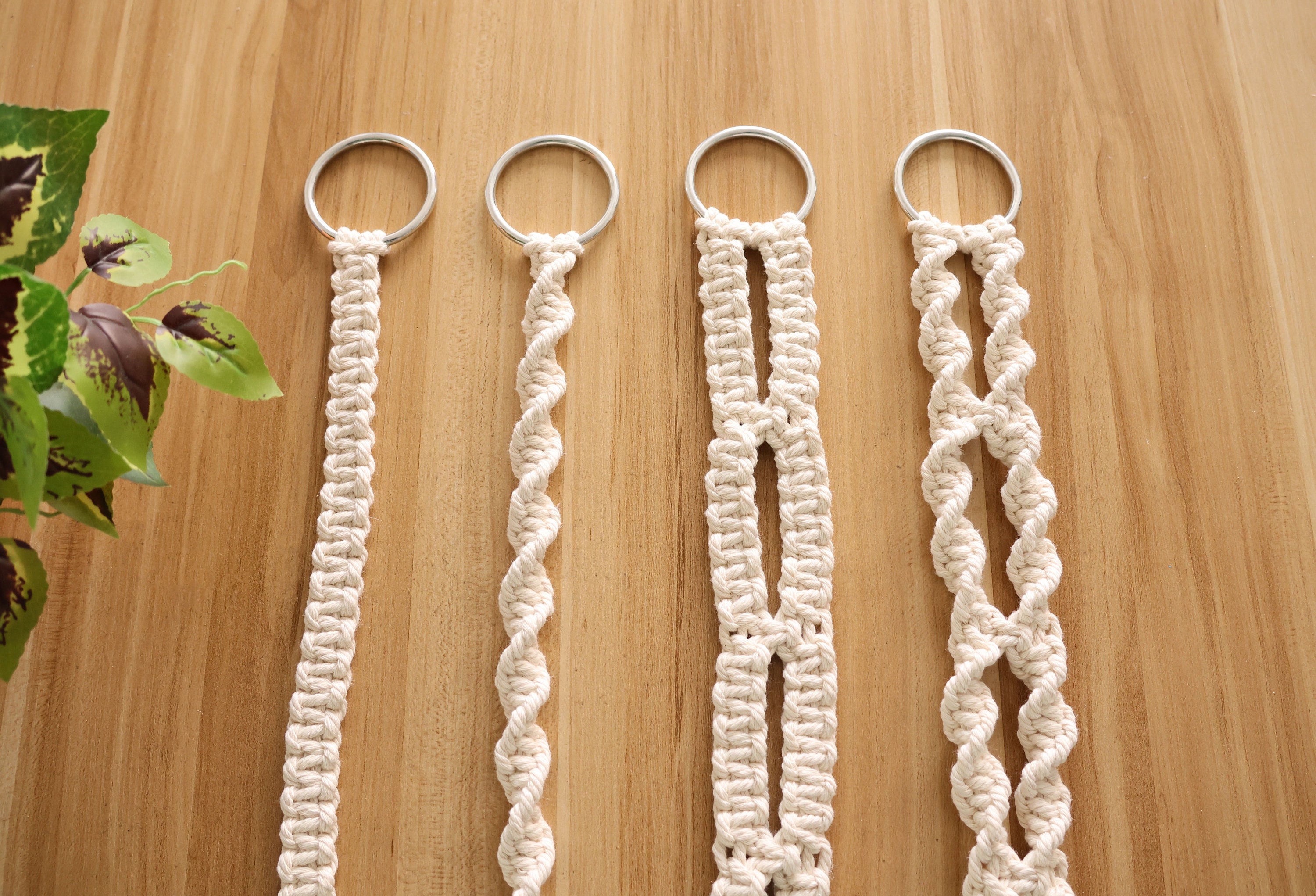 Macrame Extension for plant hanger/hammocks/plant pot holder, Minimalist no tassel/no tail Macrame accessory