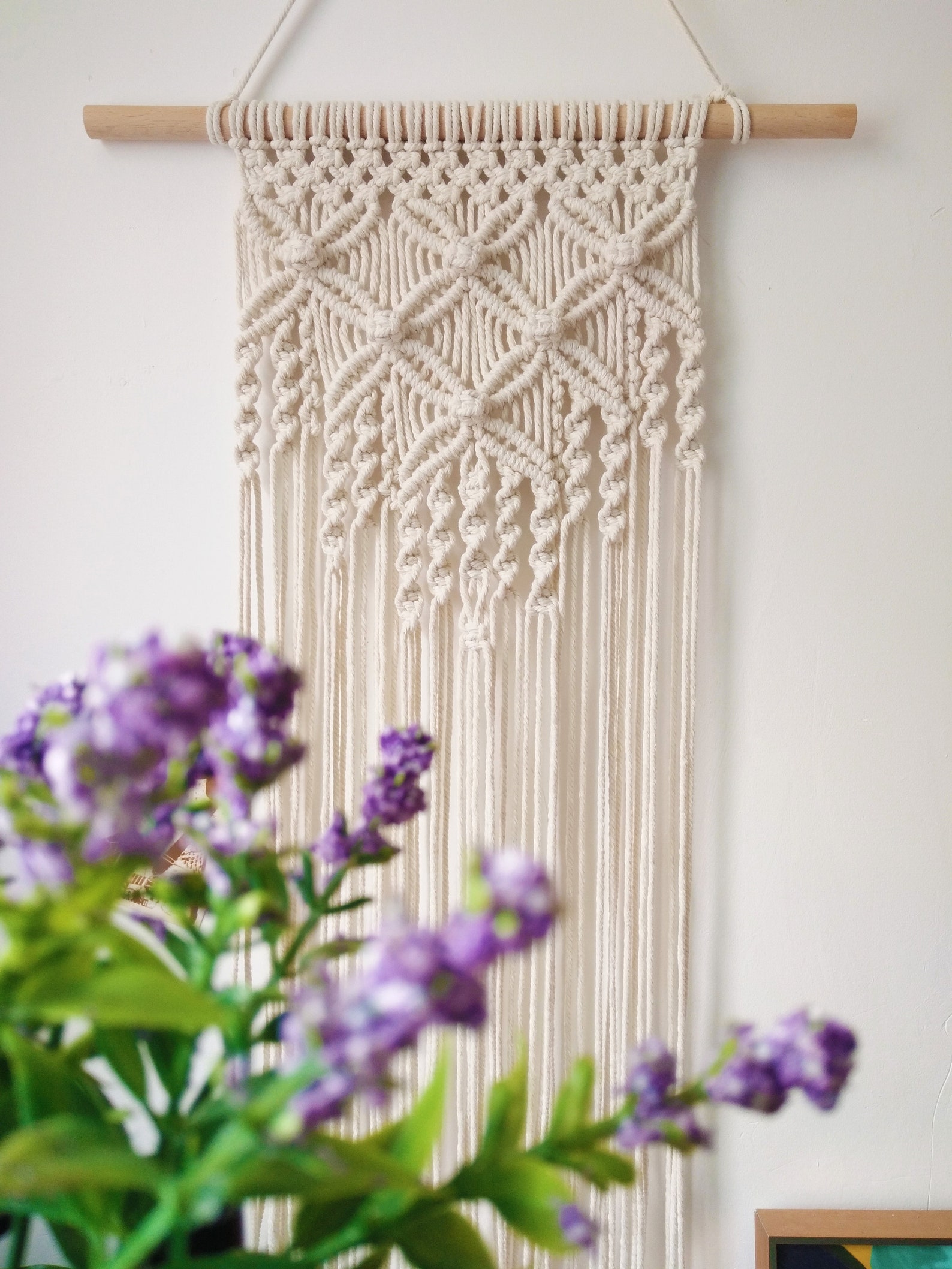 Macrame Wall Hanging Tapestry Boho Macrame Tapestry Handwoven Etsy