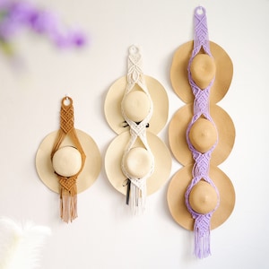 Macrame hat holder, Boho cowboy hat hanger/cap rack, beach hat storge,Macrame hat display, wonderful gift choice