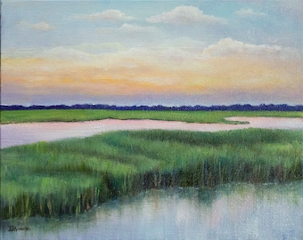 Giclee Fine Art Print, Charleston SC, Original Art," Lowcountry Colors", Marsh