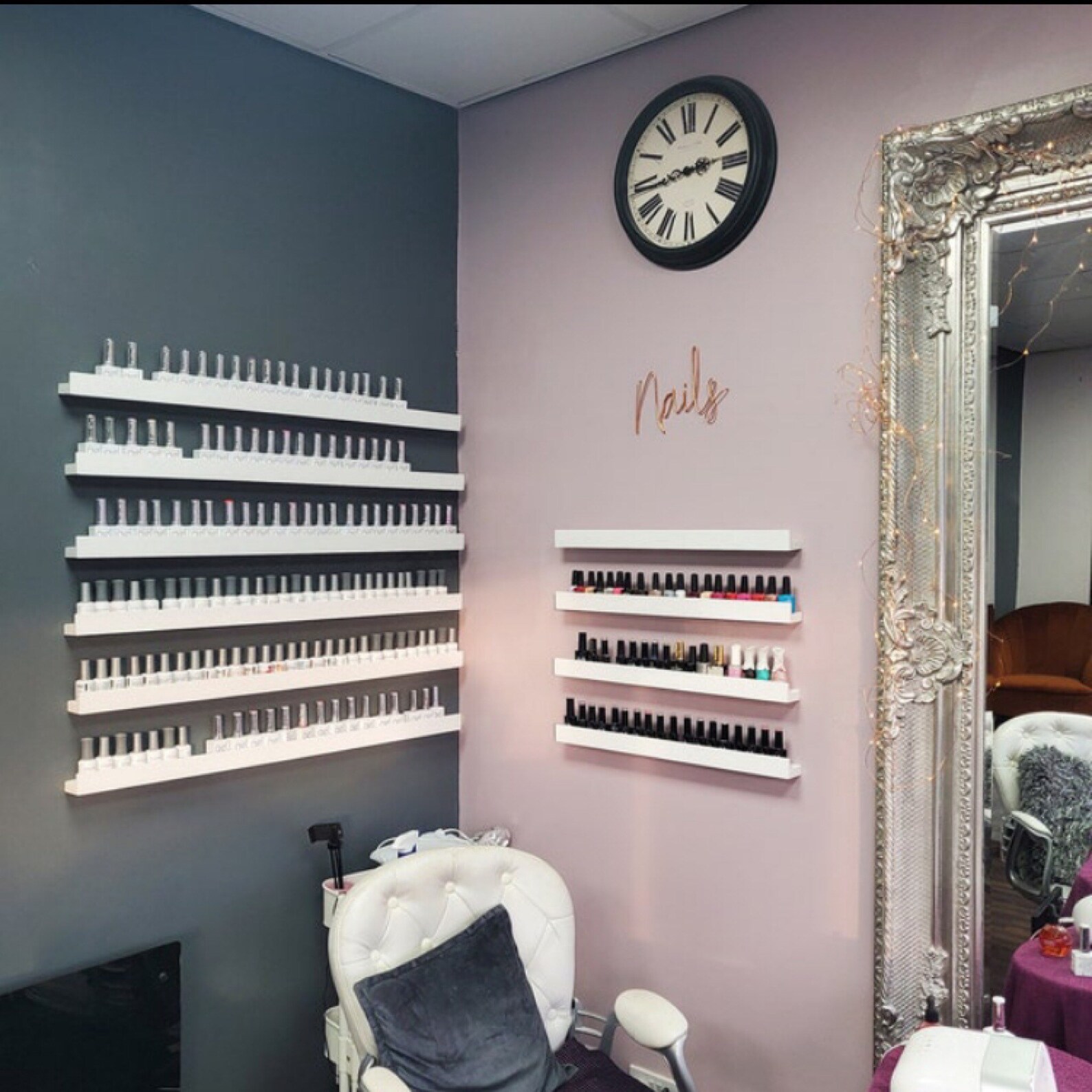 Nail Polish Rack Nail Polish Wall Nail Polish Storage Salon Etsy UK