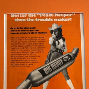 1970's Big Daddy Glass Pack Advertisement