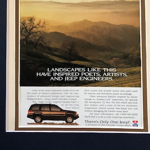1990&#39;s Jeep Cherokee 4x4 Advertisement