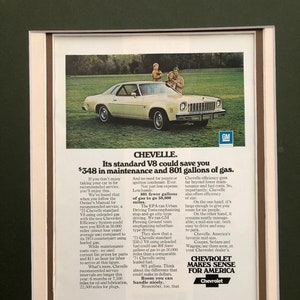 1970&#39;s Chevrolet chevelle original print Advertisement
