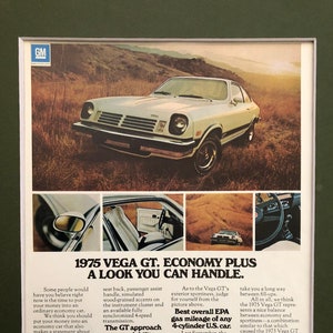 70&#39;s Chevrolet Vega GT original Advertisement