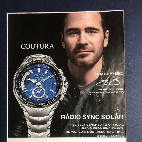 2000's Jimmie Johnson Coutura watch advertisement