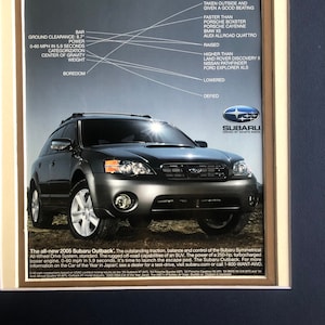 2000&#39;S Subaru Outback Advertisement