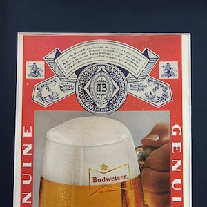 1970&#39;s Budweiser Print Advertisement