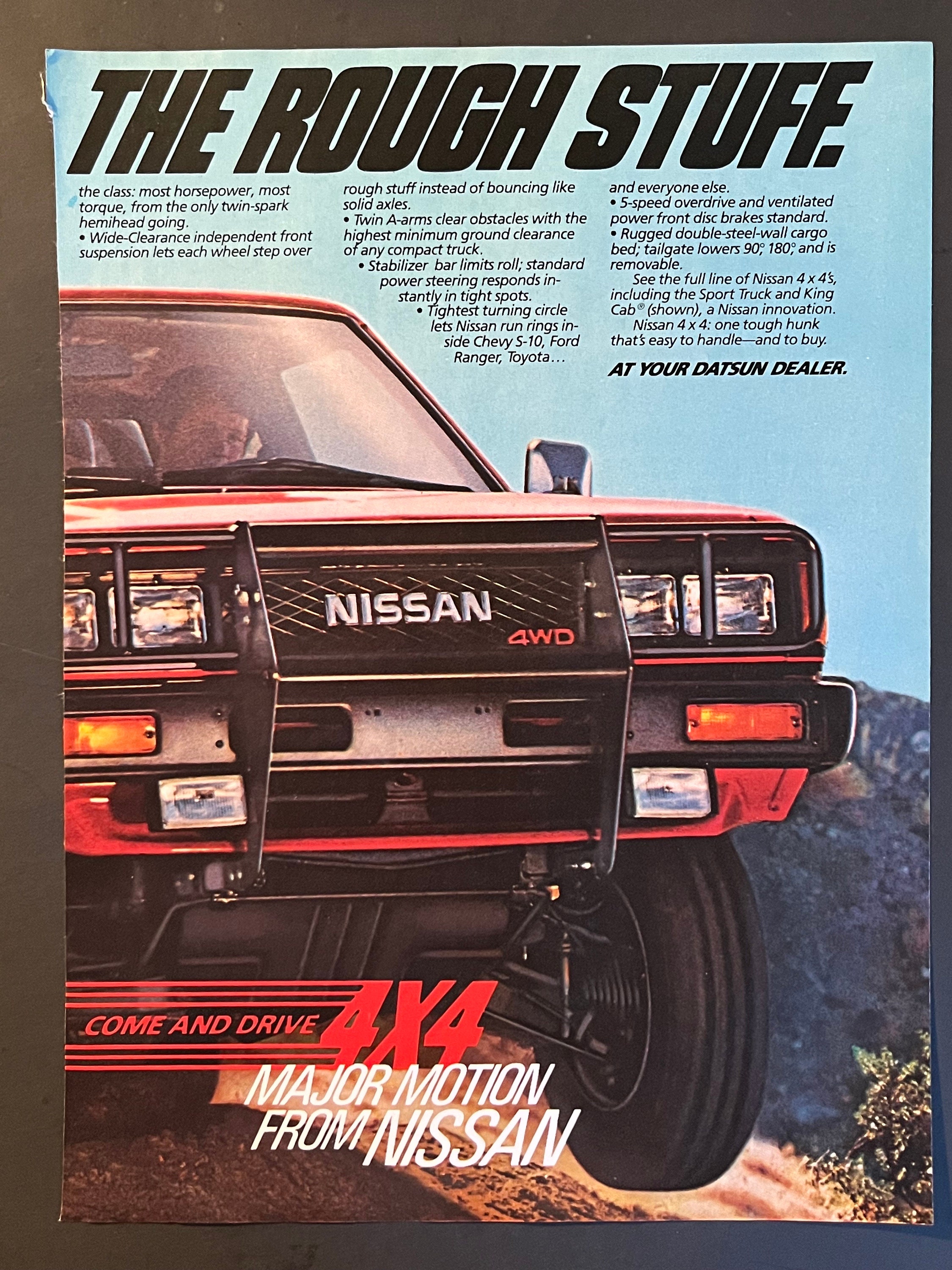 1980's Nissan Truck 4 X 4 Print Advertisement - Etsy