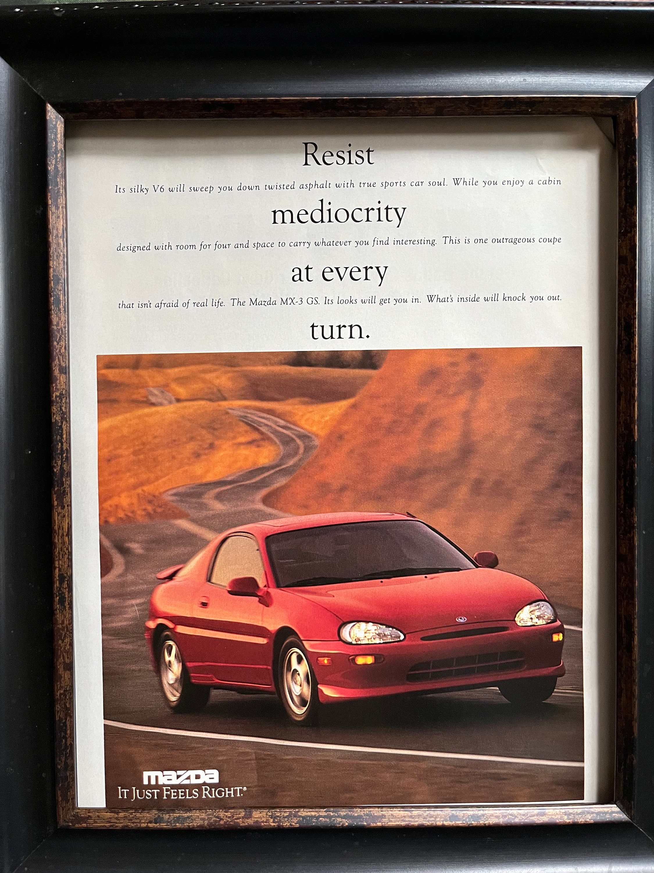 1990's Mazda MX-3 Advertisement - Etsy