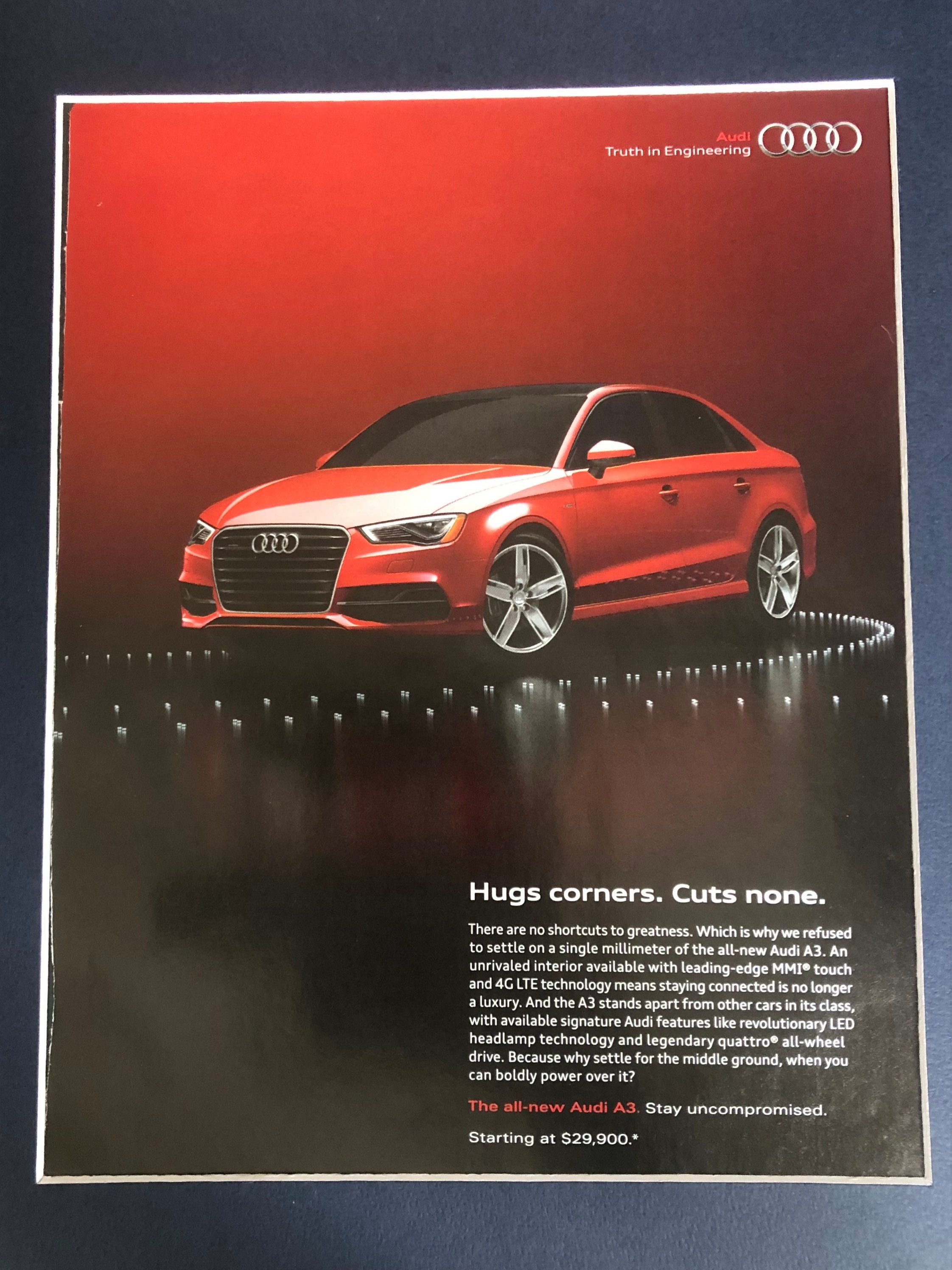 00's Audi A3 Print Advertisement - Etsy