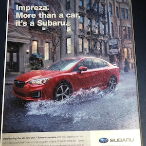 00&#39;s Subaru Impreza Advertisement