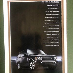 2000&#39;s Land Rover Range Rover Advertisement