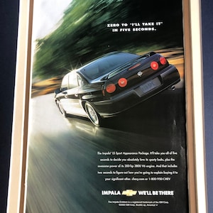 2000&#39;s Chevy Impala Print Advertisement