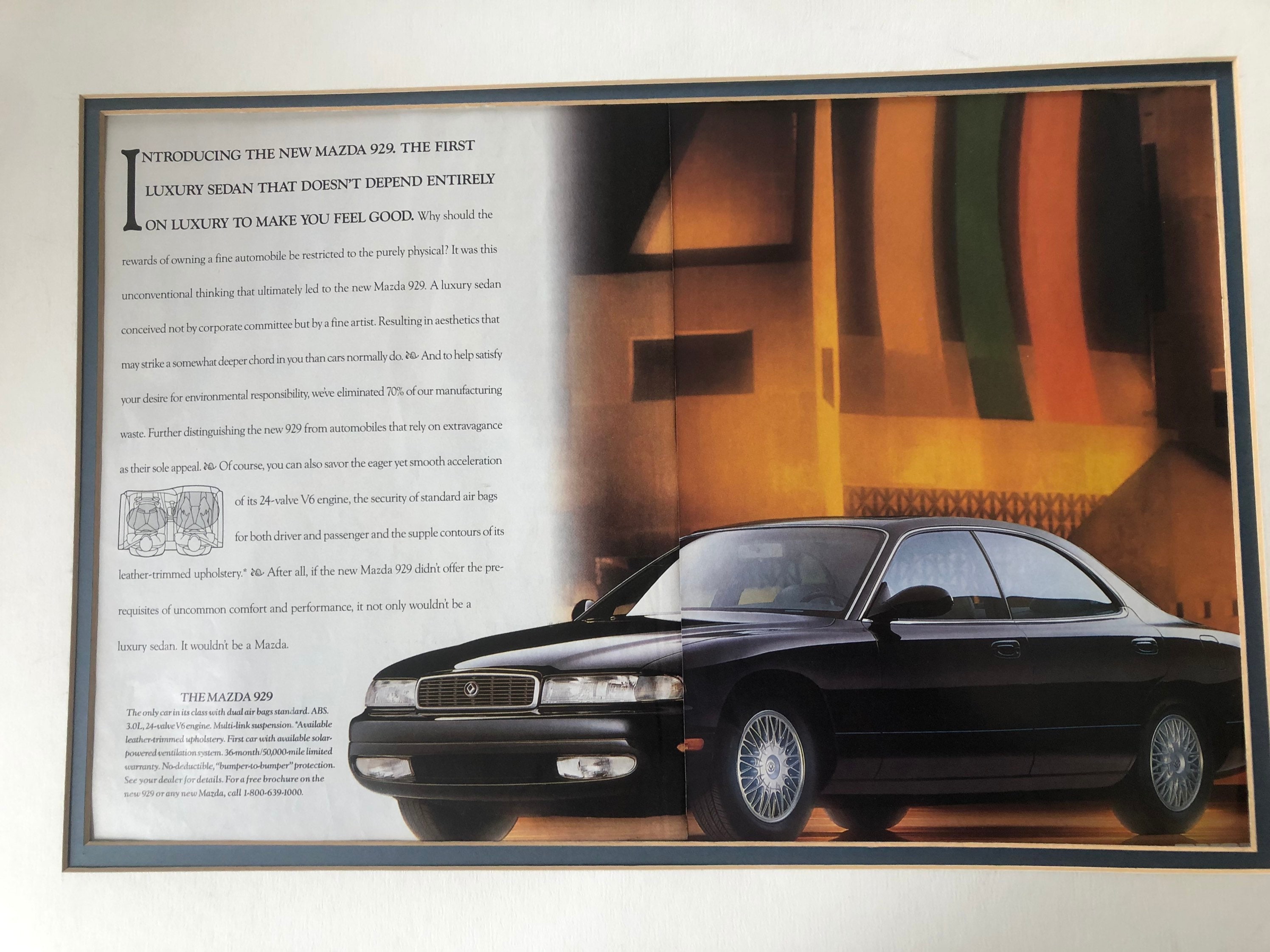 1990's Mazda 929 Advertisement - Etsy