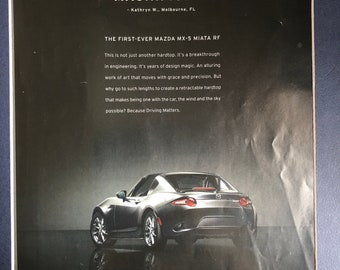 2000's Mazda MX Print Advertisement