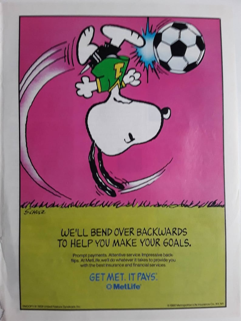 MetLife original print ad