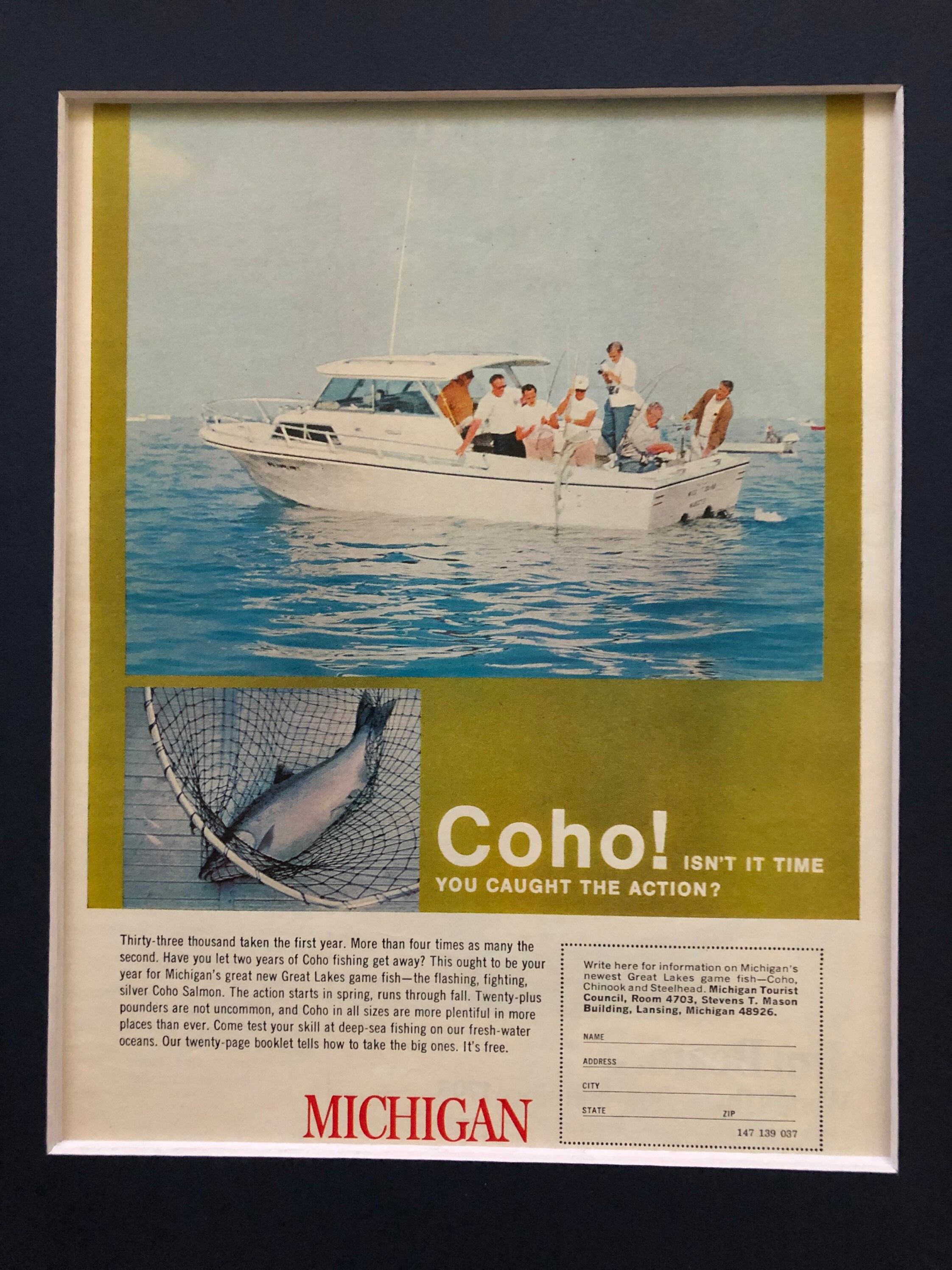 1960's Michigan Travel Advertisement - Etsy