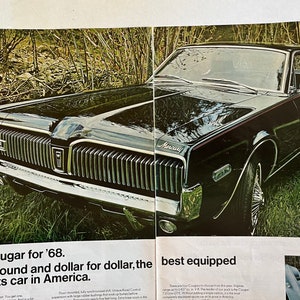 1968 Mercury Cougar original print advertisement