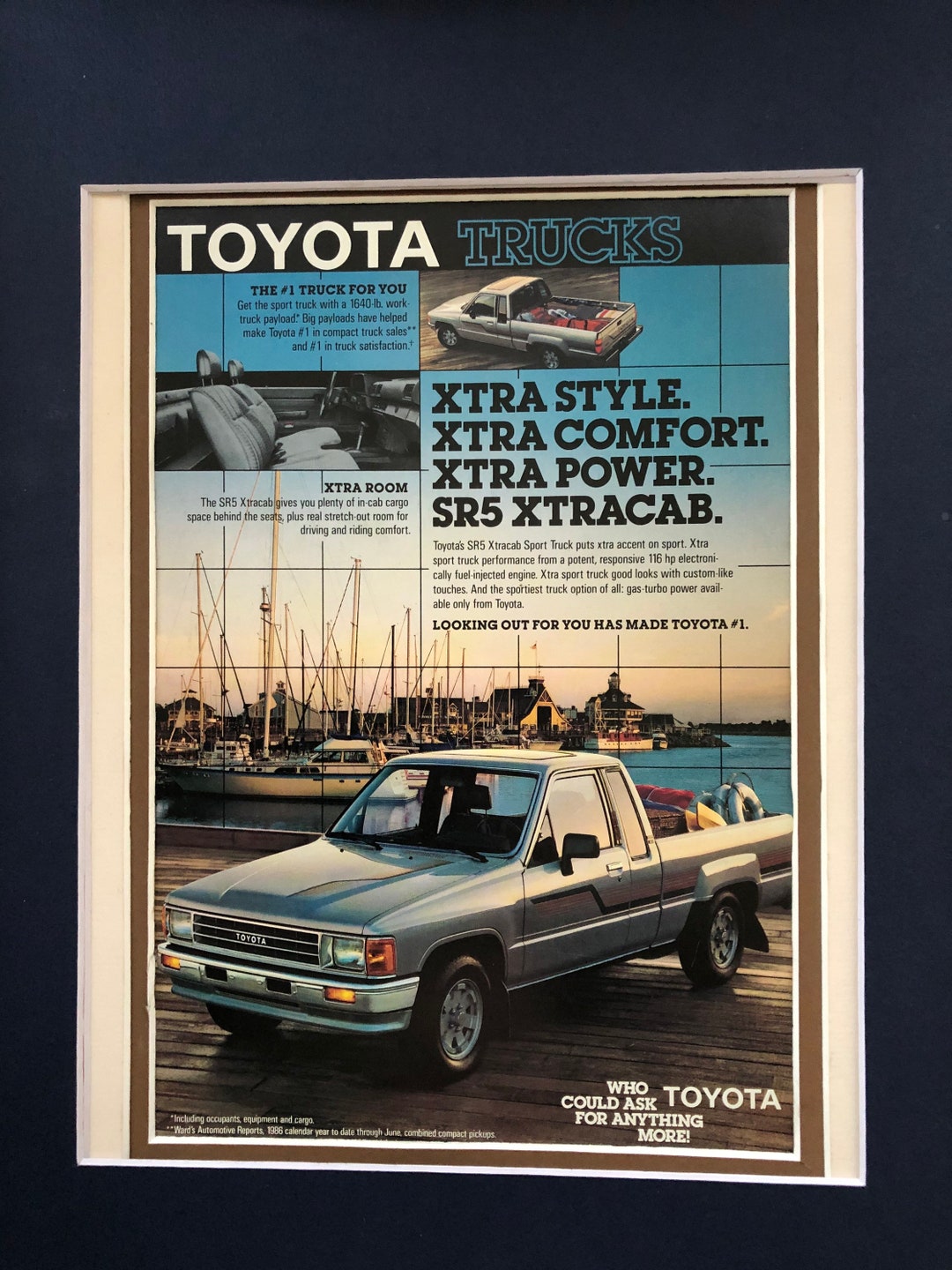 1980's Toyota SR5 Xtracab Print Advertisement - Etsy