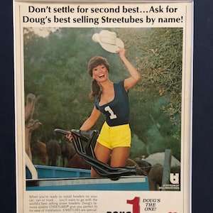 1970&#39;s Doug Thorley Streetubes Advertisement &quot;Don&#39;t settle for second best...Ask for Doug&#39;s best selling Streetubes by name!&quot;