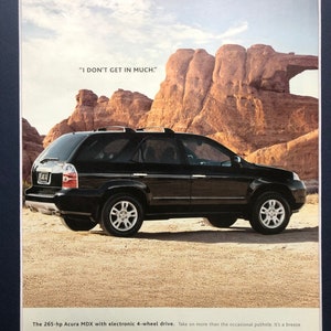 2000&#39;s Acura MDX Print Advertisement
