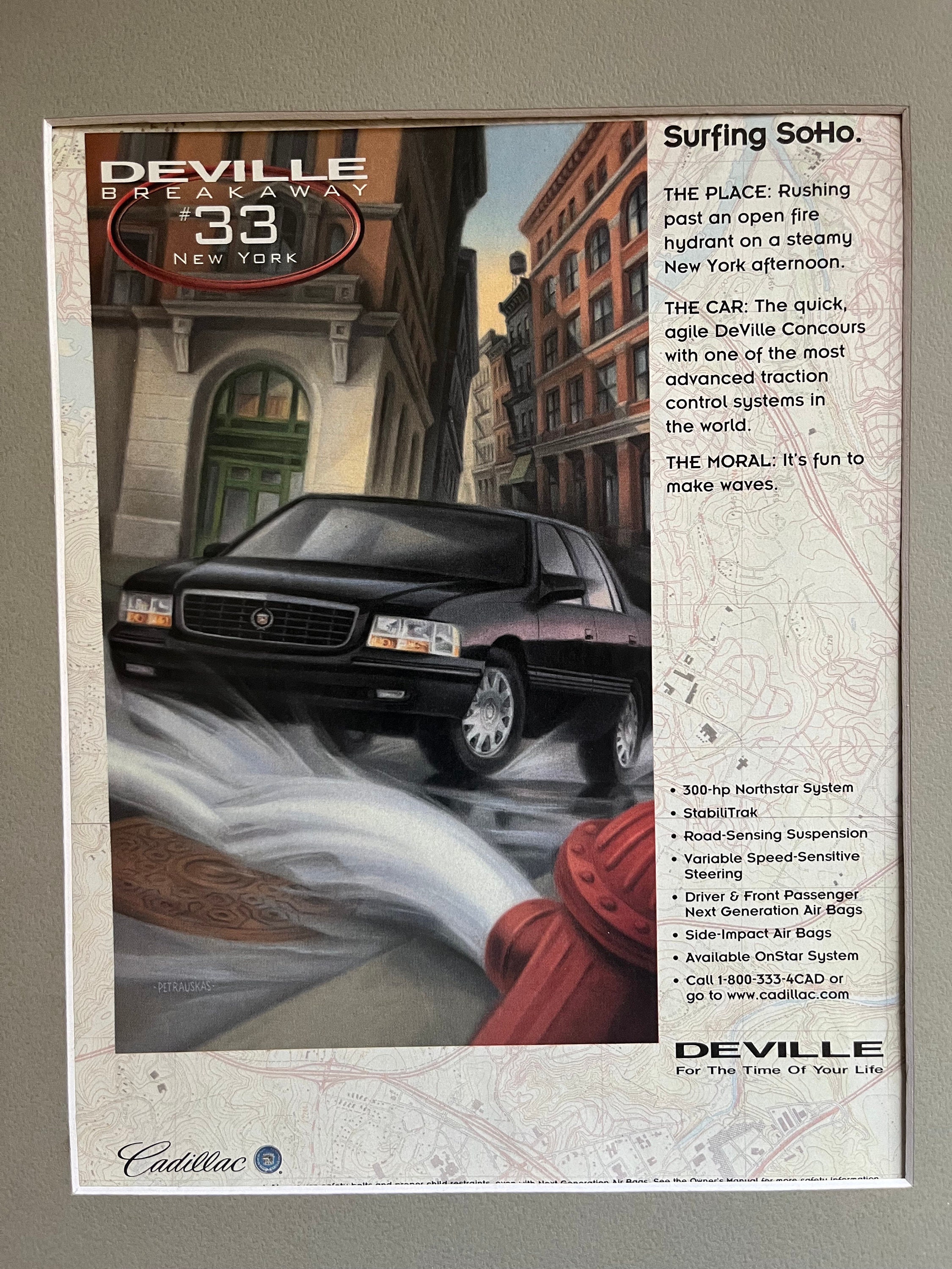 1990's Cadillac Deville Original Print Advertisement - Etsy