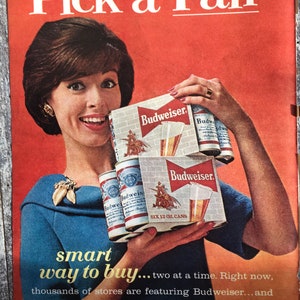 1960’s 11x14 Budweiser “Pick a pair” print advertisement