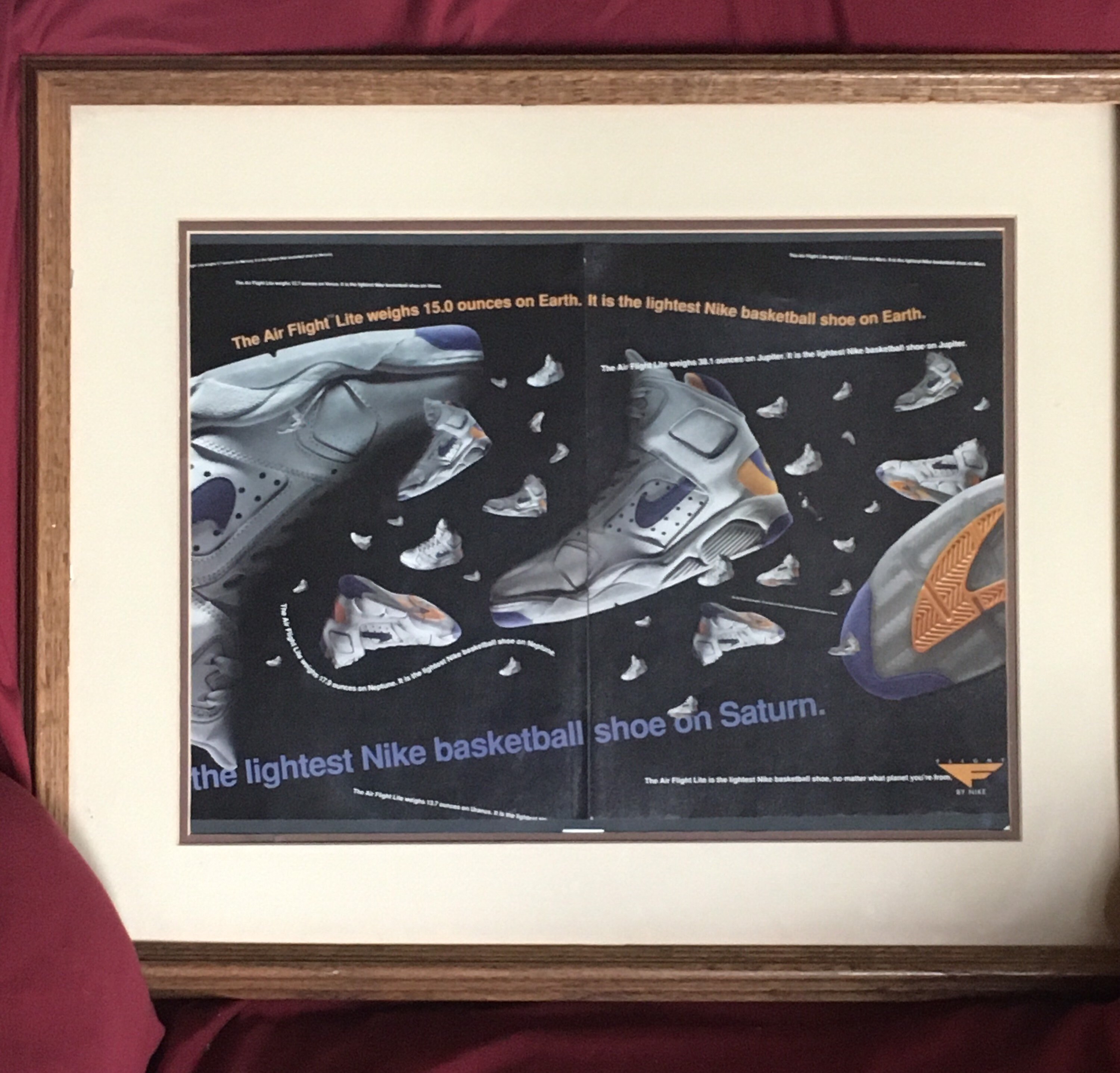 NIKE VINTEGE POSTER MOONRUNNER サイン入り　希少。 NIKE VINTEGE POSTER MOONRUNNER サイン入り 希少。